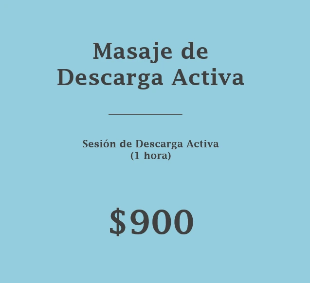 [DESCARGA_ACTIVA] Masaje de Descarga activa (1 hora)